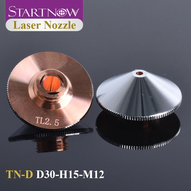Boquillas láser Startnow de una sola/doble capa TN-S TN-D de alta calidad y duraderas, adecuadas para productos con cabezales de corte láser de fibra