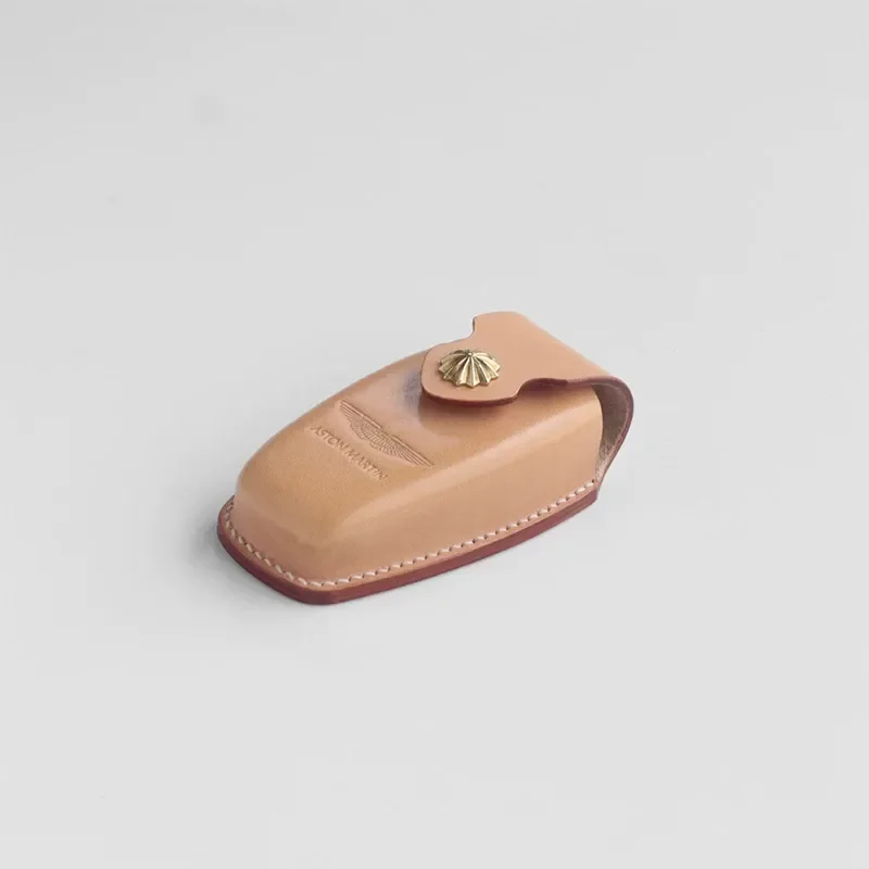 for Aston Martin DBX Leather Handmade High End Customized Key Case Simple Personality Exquisite Key Holder