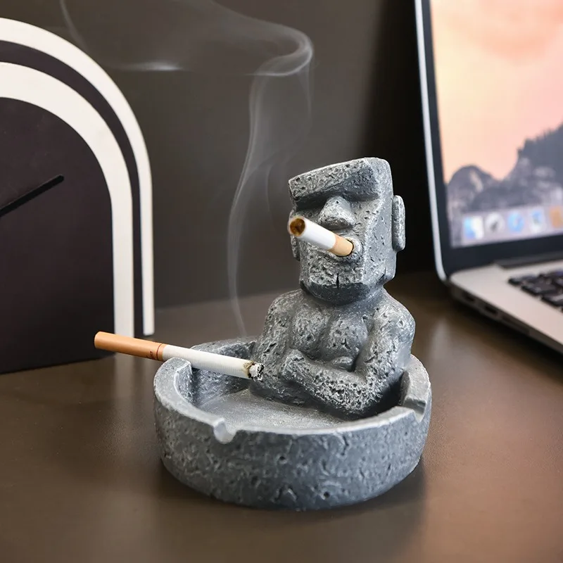 

Creative Cute Weird Guy Cigar Ashtray Decoration Desktop Organiser Personalized Office Ashtray Collectible Jewelry Tray for home