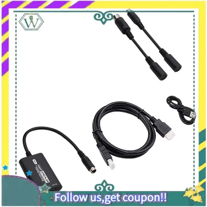 A28Q--Compatible Converter RGBS HD Video Adapter 16/9 4/3 Console Game Accessories