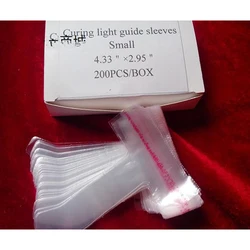 200pcs/Pack Dental Disposable Sleeves LED Light Curing Tip Plastic Covers Handle Housing