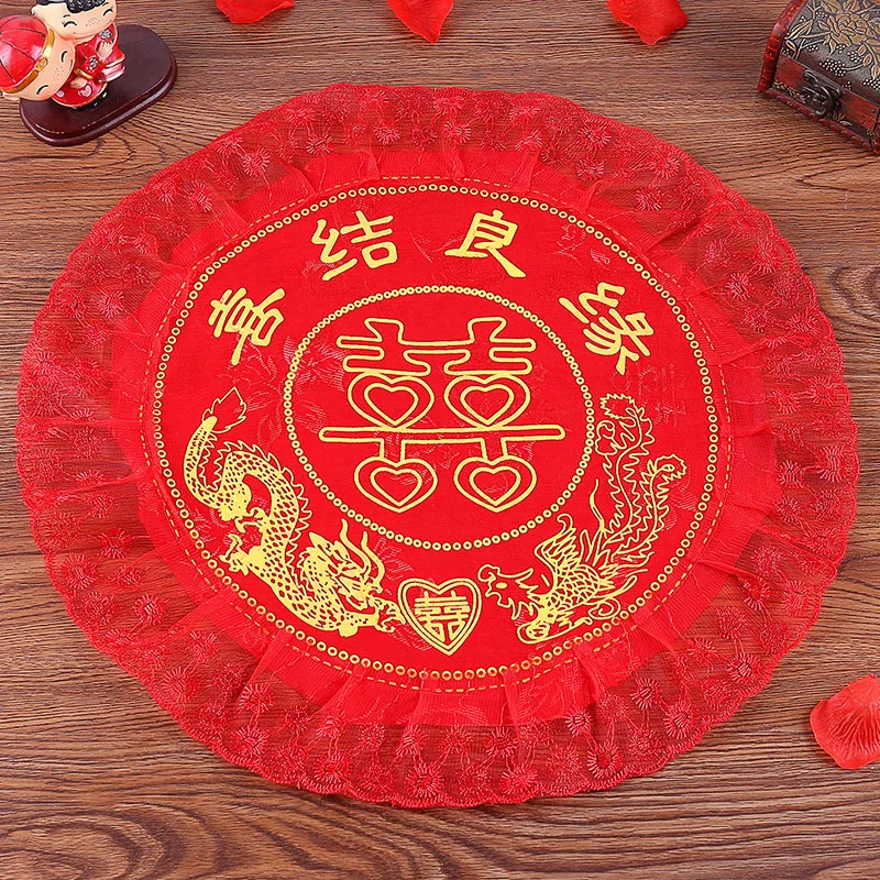 Supplies Newcomer Sitting Blessing Cushion Bridal Decoration Wedding Cushion