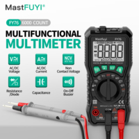 MASTFUYI  Multifunctional Digital Multimeter AC/DC Current Voltmeter Electrical Resistance Capacitance Tester Anti-Burning