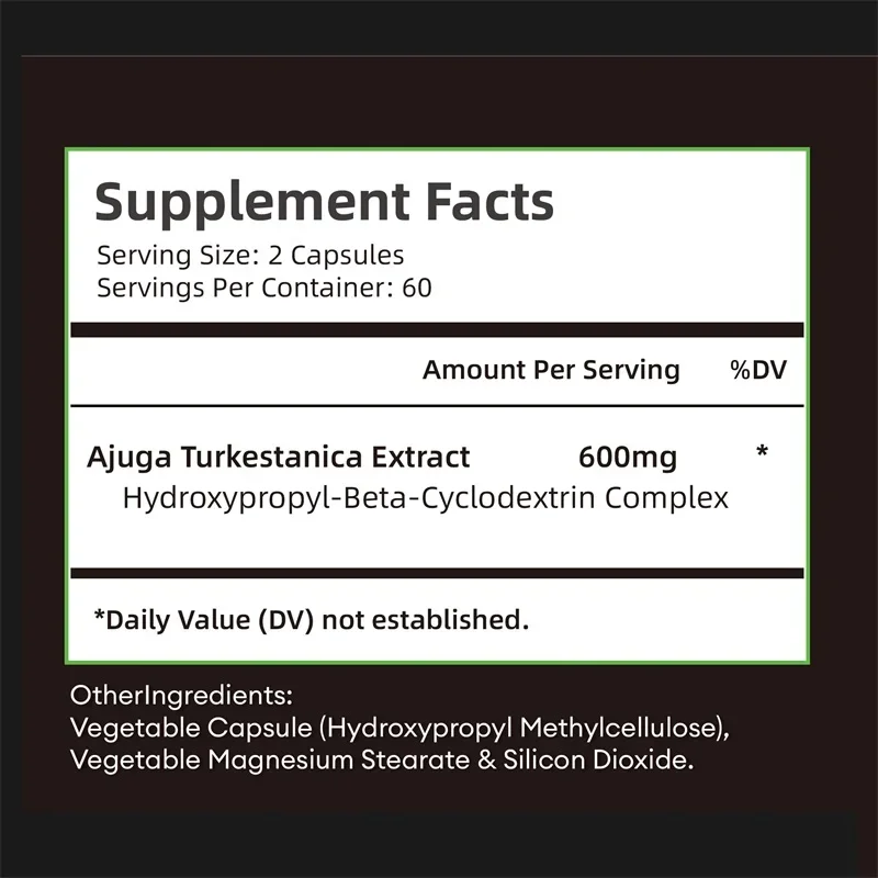 Turkesterone Capsules - Muscle Mass Growth, Strength, Workout Recovery, Energy, Endurance & Men’s Athletic Performance Support