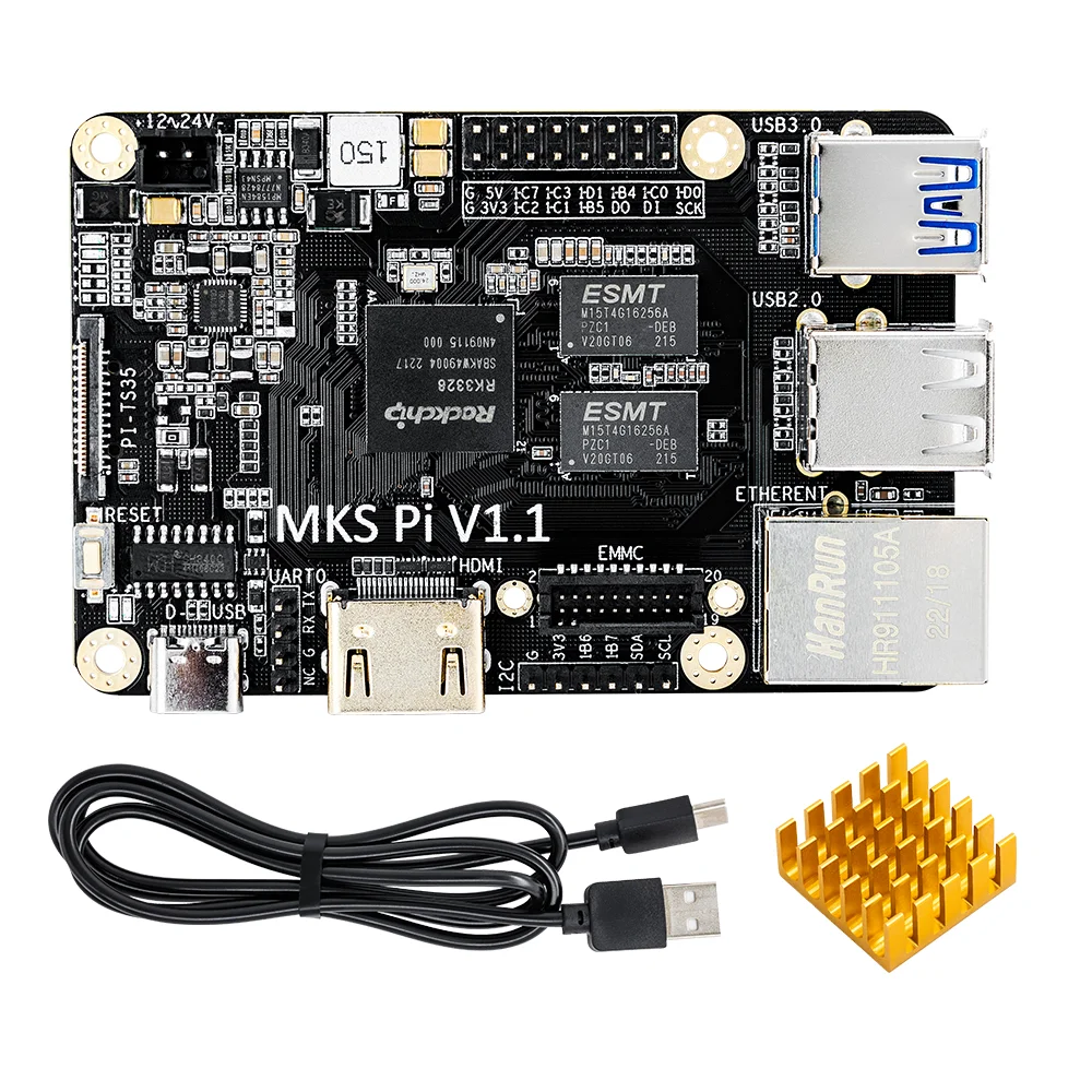 Makerbase MKS PI V1.1 Board DC12/24V 15W With Quad-core 64bits SOC Onboard Runs RK3328 Klipper Screen for Voron VS Raspberry Pi