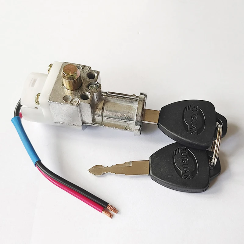 Universal E-Bike Battery Lock Box with Key Switch On Off Power Control for Electric Bicycle Lithium Battery Mount