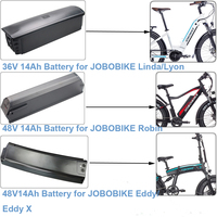 E-Bike Battery 36V 48V 14Ah Lithium-ion Battery for JOBO Electric Bike Bicycle Robin Linda Lyon Eddy X Commuter Bruno Viva