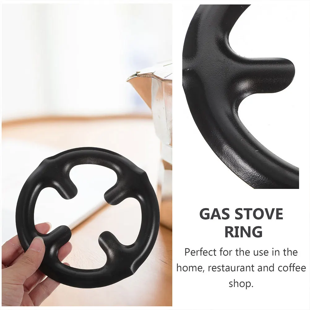 2 قطعة إبريق قهوة الفرن حامل الفولاذ المقاوم للصدأ حامل معدني رف موقد غاز بوثولدر 13 سنتيمتر جولة أسفل الرف نونسليب مقاومة للحرارة المطبخ #4