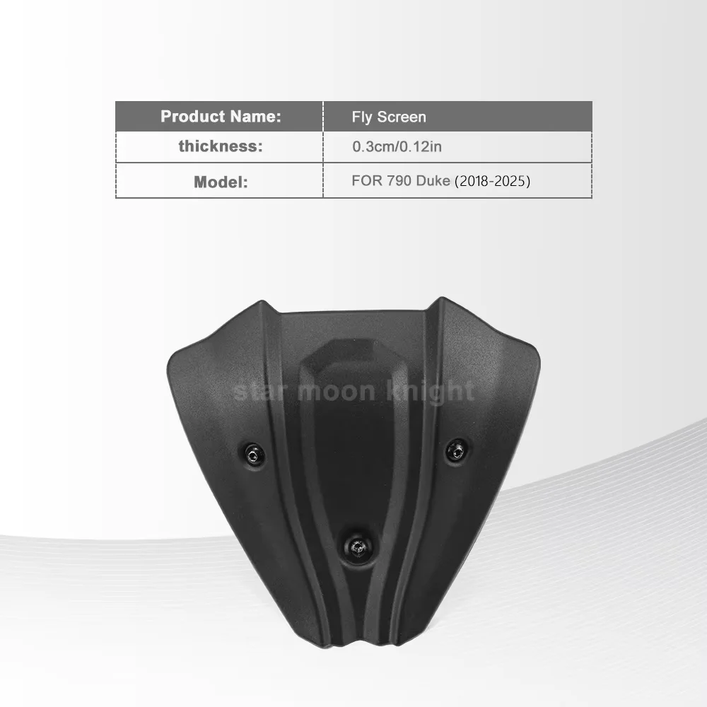 New Wind Deflector For 790 Duke 790 2018-2025 Motorcycle ABS Plastic Fly Screen Wind Screen Accessories