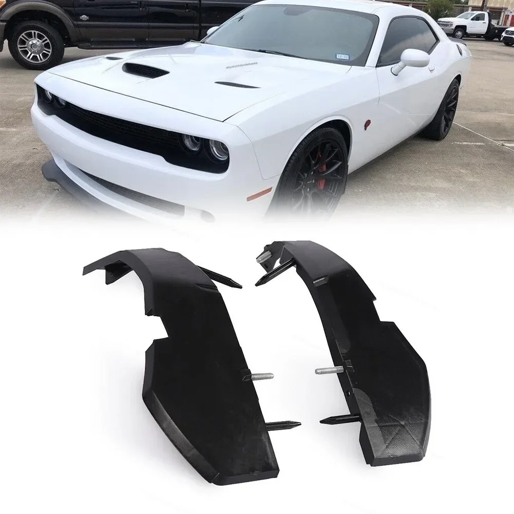 2pcs Front Right&LEFT Retainer Bumper Bracket Support Part Retainer Bumper Bracket Black Fascia For Dodge For Challenger 2015-21