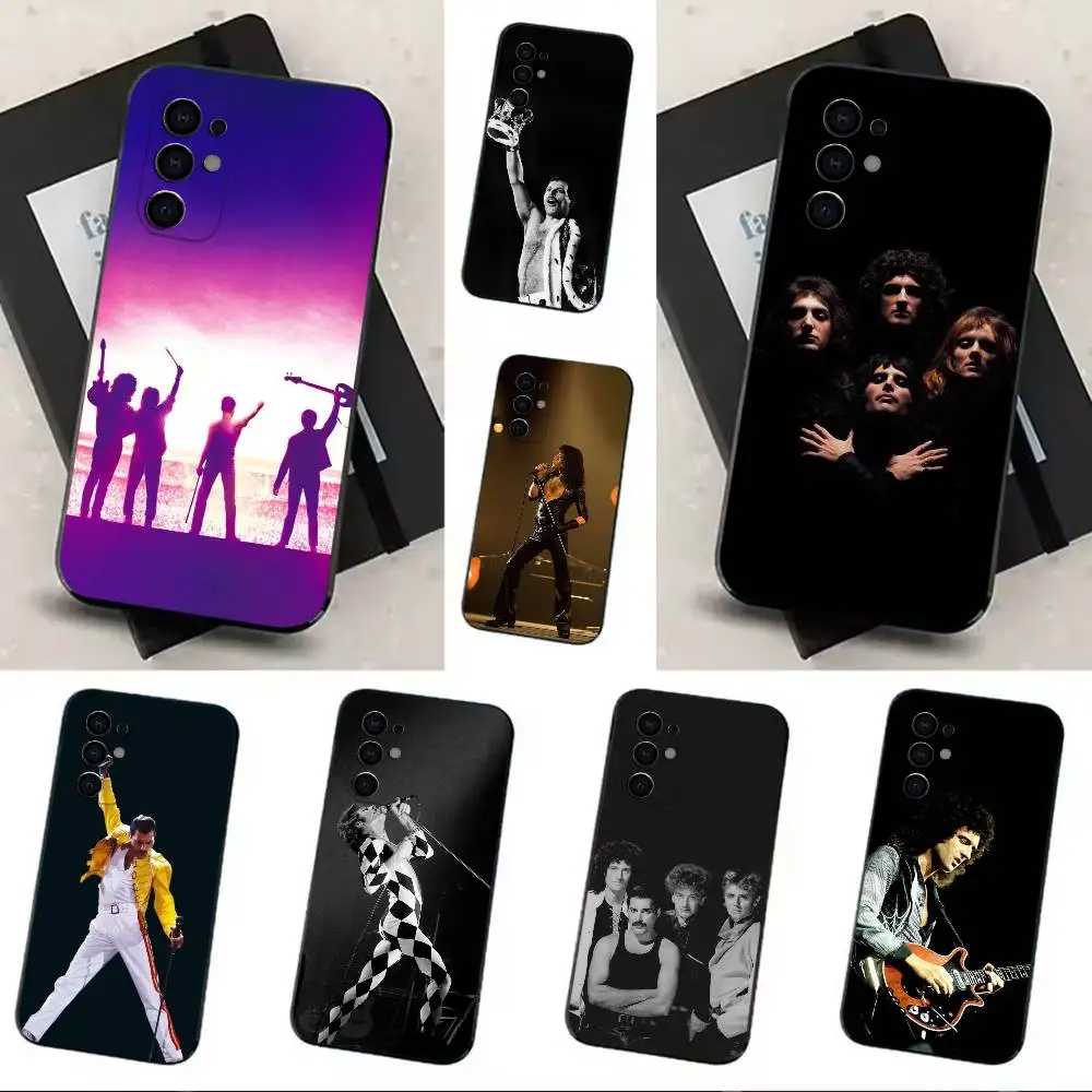 Queens-Freddie M-Mercury Phone Case Soft Black For Samsung S24,S21,S22,S20,S23,S30,Ultra,S20,Plus