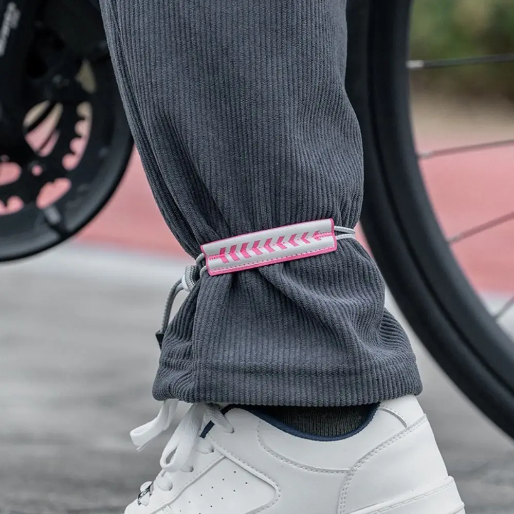 Nouvelles bandes réfléchissantes pour pantalon de vélo, réglables, durables, élastiques, pour la conduite en extérieur