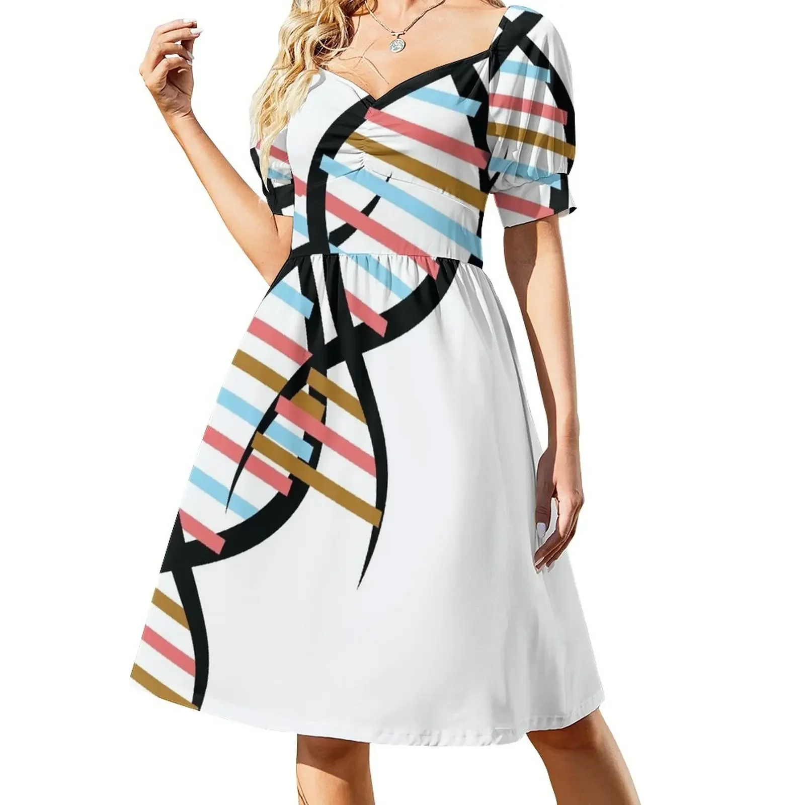 

DNA Short-Sleeved Dress Long dress woman Women's summer skirt women's summer jumpsuit Dress