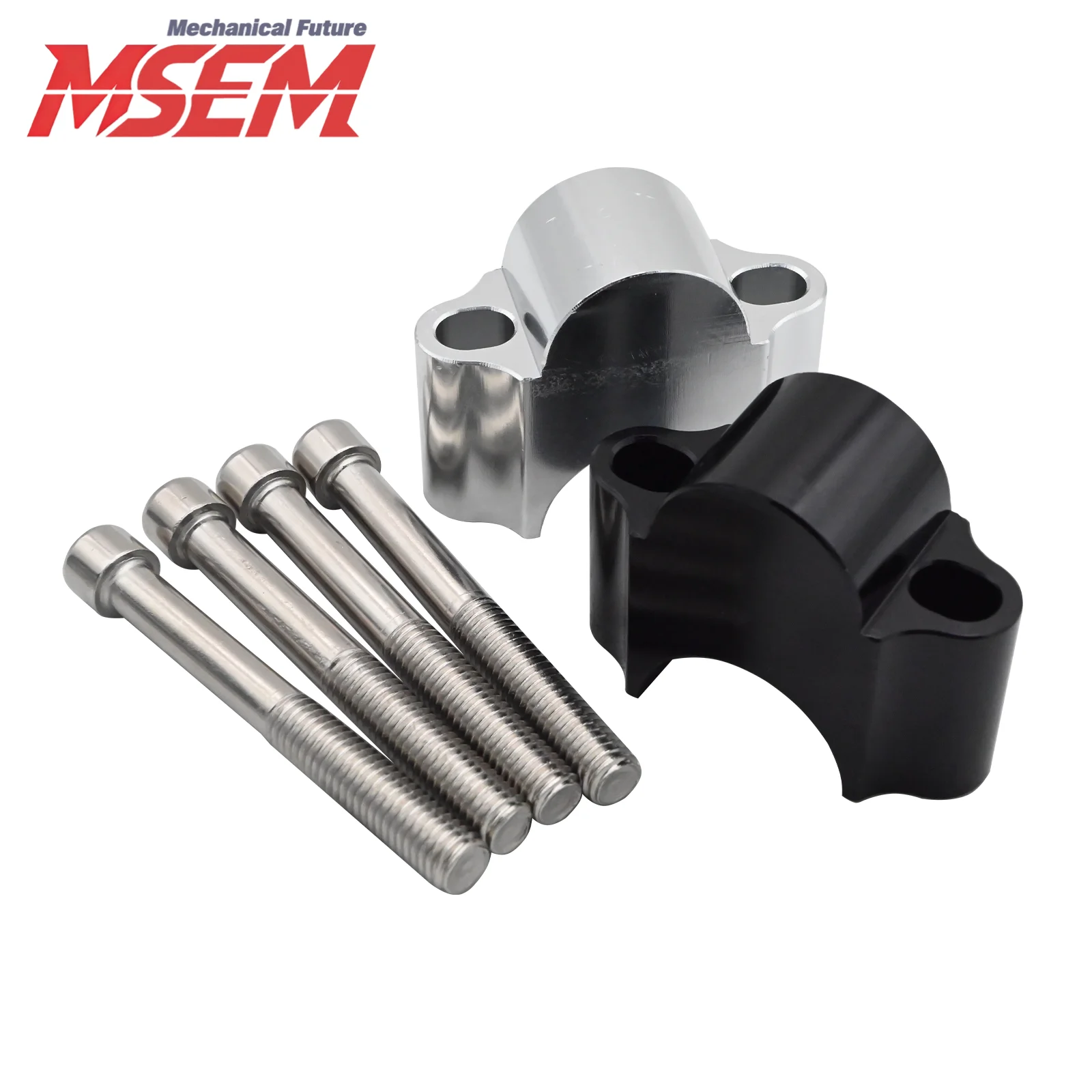 1 Pair Motorcycle 28mm 1 1/8" 22mm 7/8" Handlebar Riser Bar Mount Handle Clamp For Kawasaki Suzuki Yamaha WR250F-450F Universal view 2