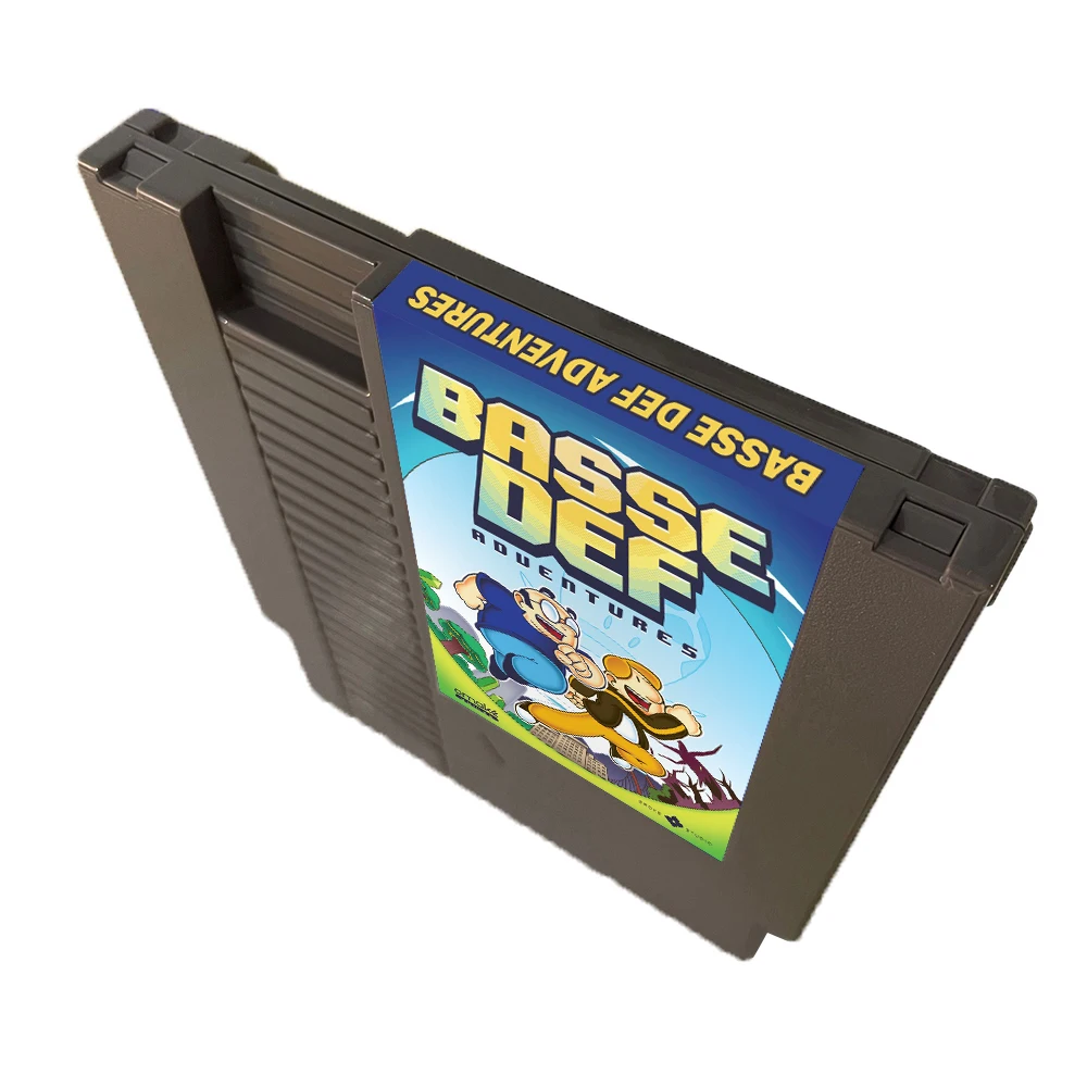 Basse Def Adventures-juegos NESMaker-un nuevo cartucho de juego NES, carrito de videojuegos de 8 bits y 72 pines para consola Nintendo NES