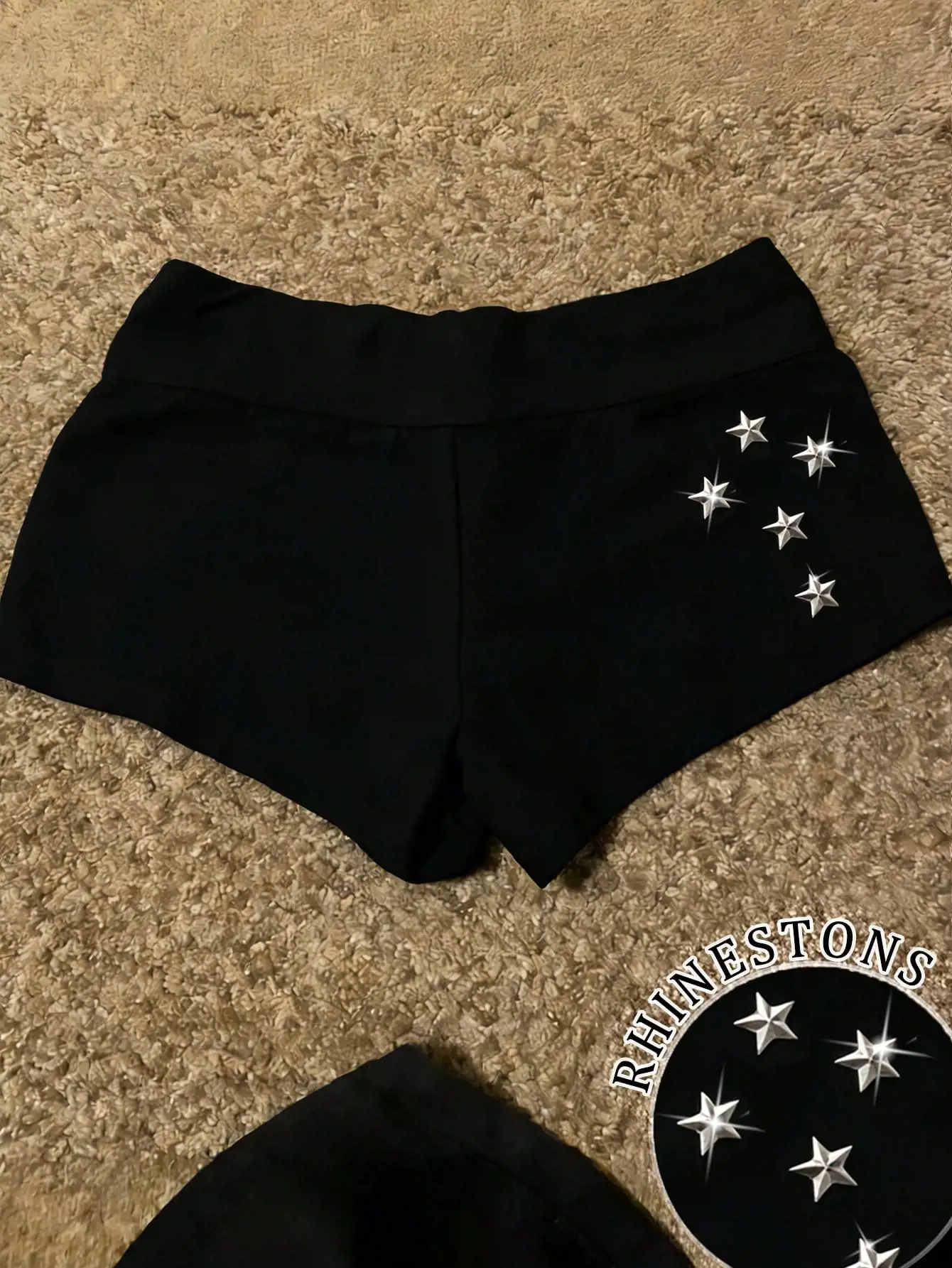 ROMWE J-Fashion Spring/Summer Y2K Sexy Holiday Coconut Girl English Text Low Waist Drawstring Ultra Short Beach Shorts Women, Hibiscus And Leopard Print - view 5