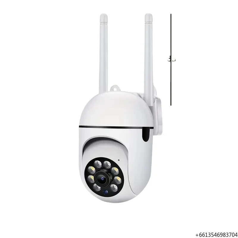 1080P Home WiFi CCTV Camera with Night Vision 360-Degree Rotating Baby Monitor Wireless Solar Cloud CMOS for Surveillance & IP