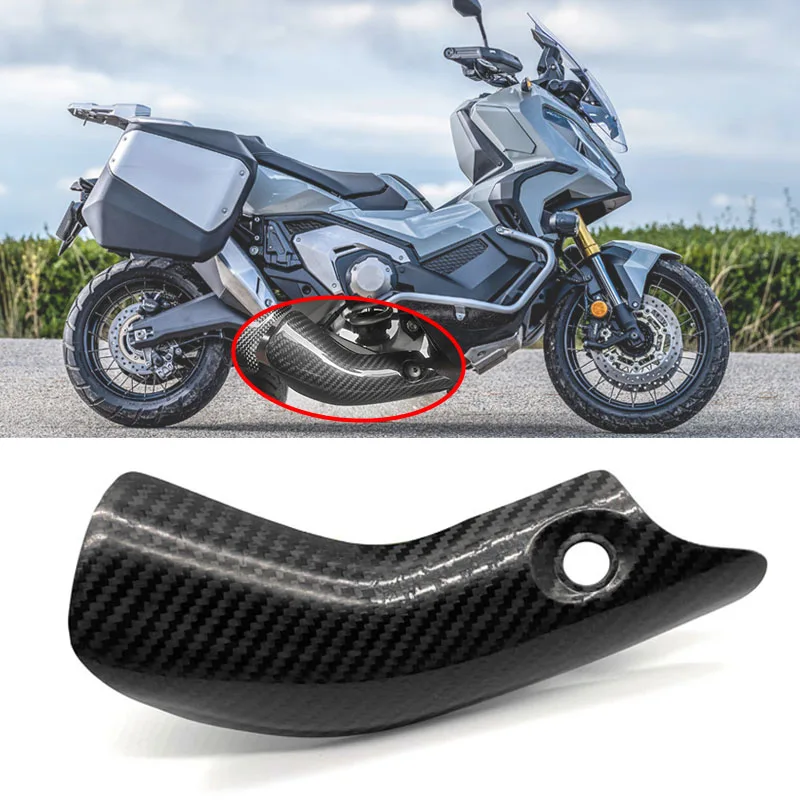 Pare-Chaleur Échappement Fibre De Carbone Honda X-ADV 750 - Protection Thermique Anti-Brûlure