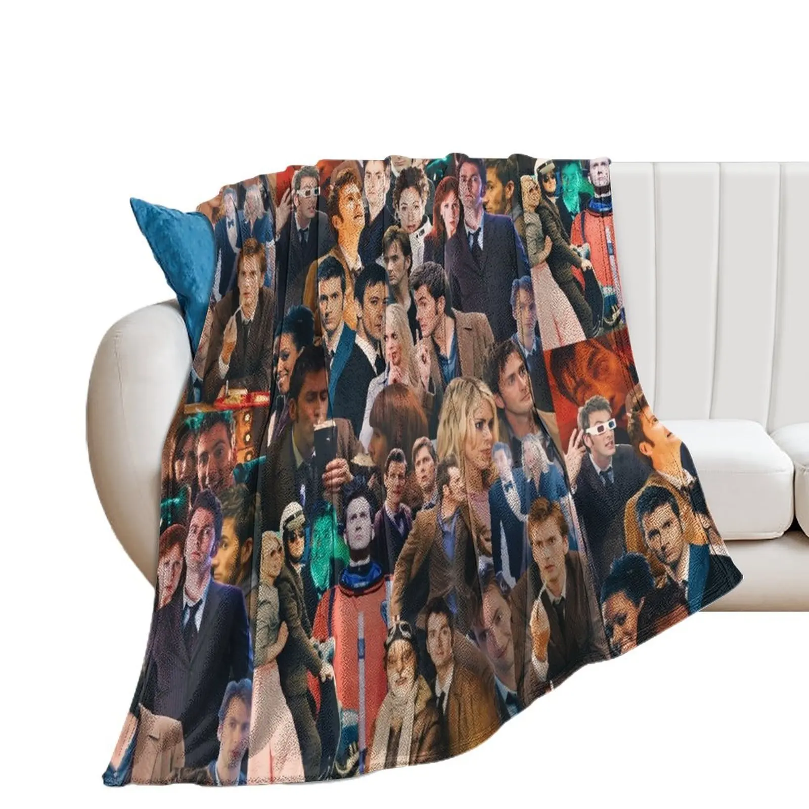 

tenth doctor <3 Throw Blanket Decorative Sofas Heavy Winter beds manga Blankets