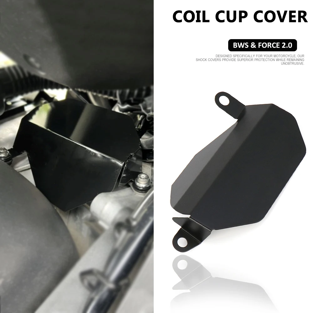 

New Motorcycle Accessories Black High Voltage Coil Protective Cover Shock shield For Yamaha BWS / Force FORCE 2.0