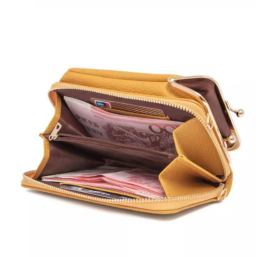 Crossbody Bags Women Leather Clutch Wallet Fashion Mobile Phone Shoulder Messenger Bags for Woman 2022 Cell Phone Purse