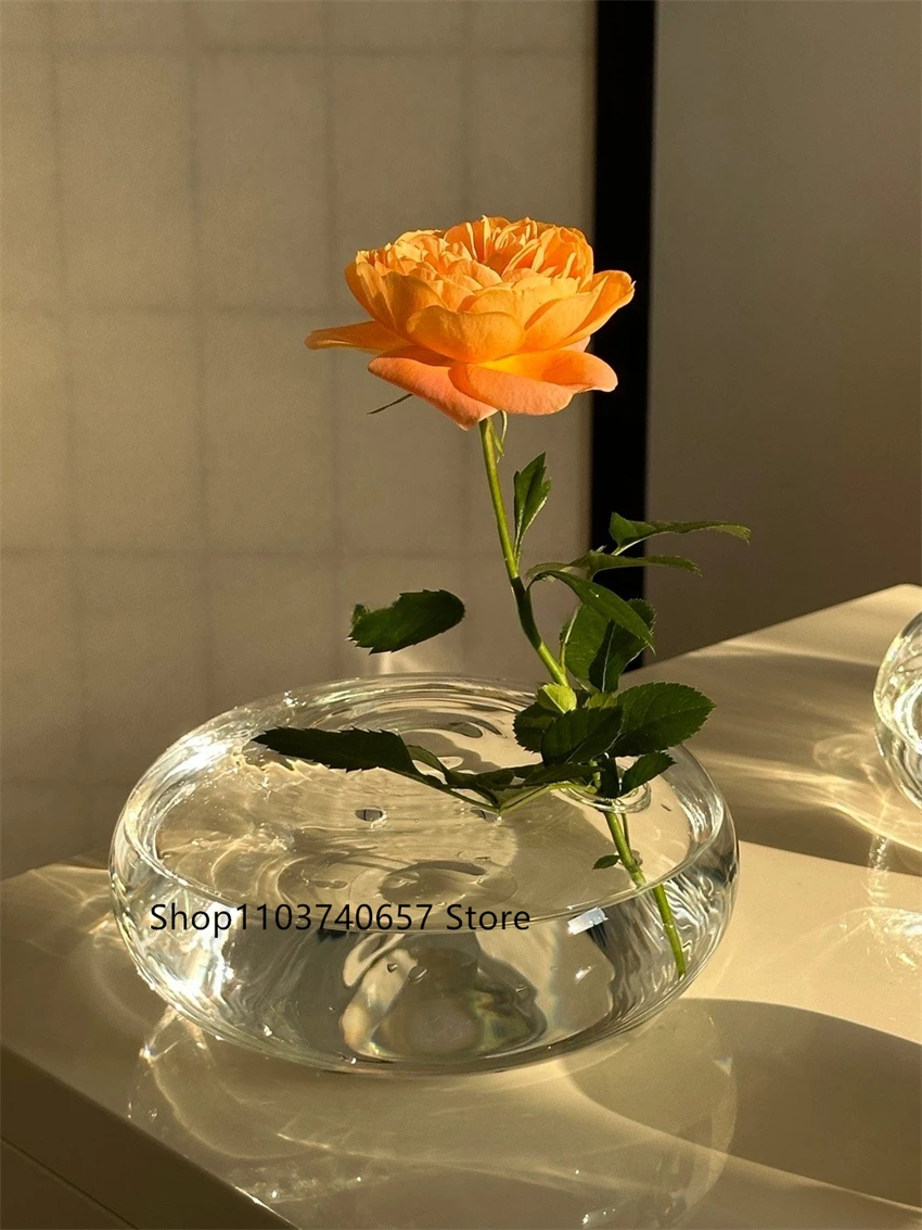 

Creative Transparent Ball Glass Vase Ins Japanese Style Vase Ware Hydroponic Flower Ware Home Decorations Crafts