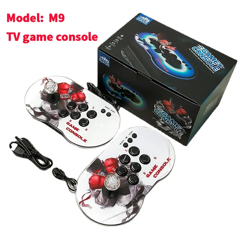 Hot M9 Double rocker HD 4K arcade controller Joystick Mini Arcade TV game console Retro video game console for PS gift