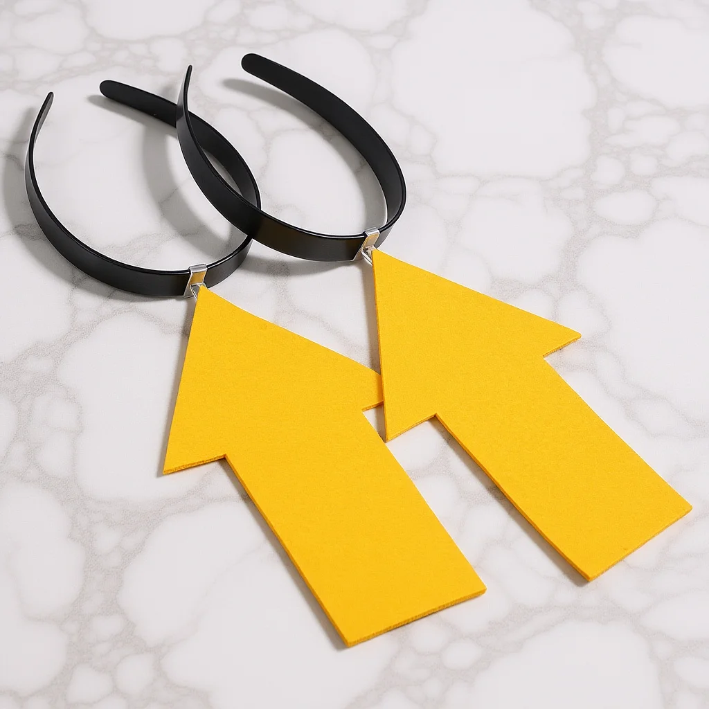 

2Pcs Arrow Hairband Soft Lightweight Funny Headband Festival Party Photo Prop Arrowhead Head Hoops Funny Hair Band