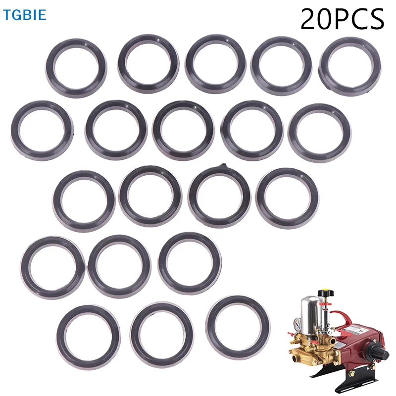[TL]【TL】20 PCS Sprayer Gasket Repair Kit 20pcs V Packing And Valve For Belt Type Power Sprayer Accessories