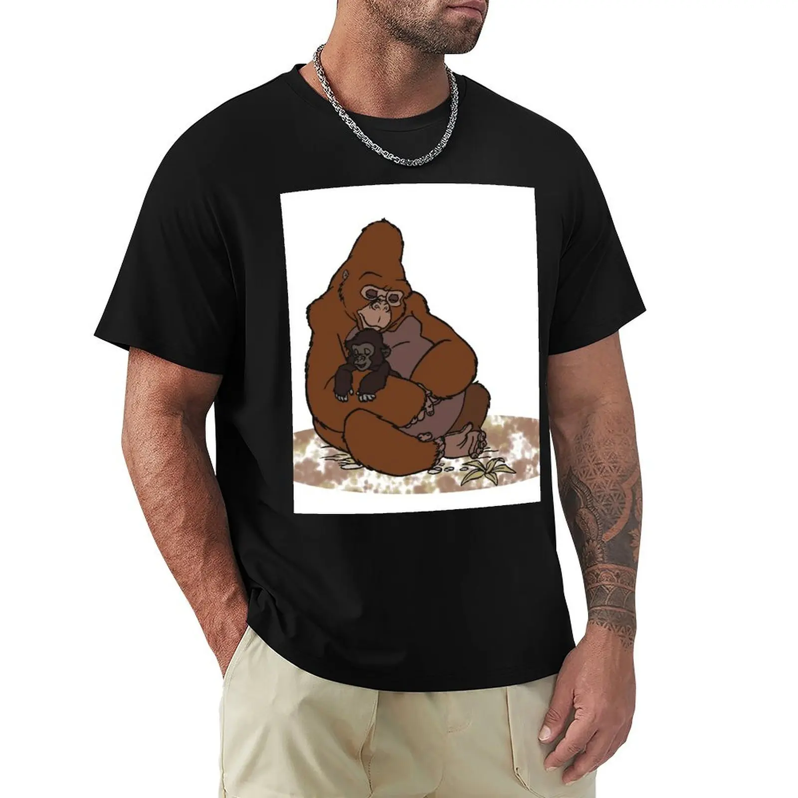 

Mother's Love T-Shirt blue lock street wear Men's t shirts