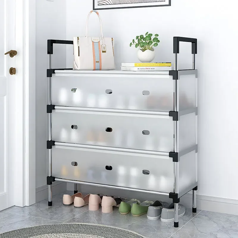 Space-Saving Multi-Layer Shoe Rack Economical Household Shoe Organizer Simple Stackable Shoe Cabinet Versatile Entryway