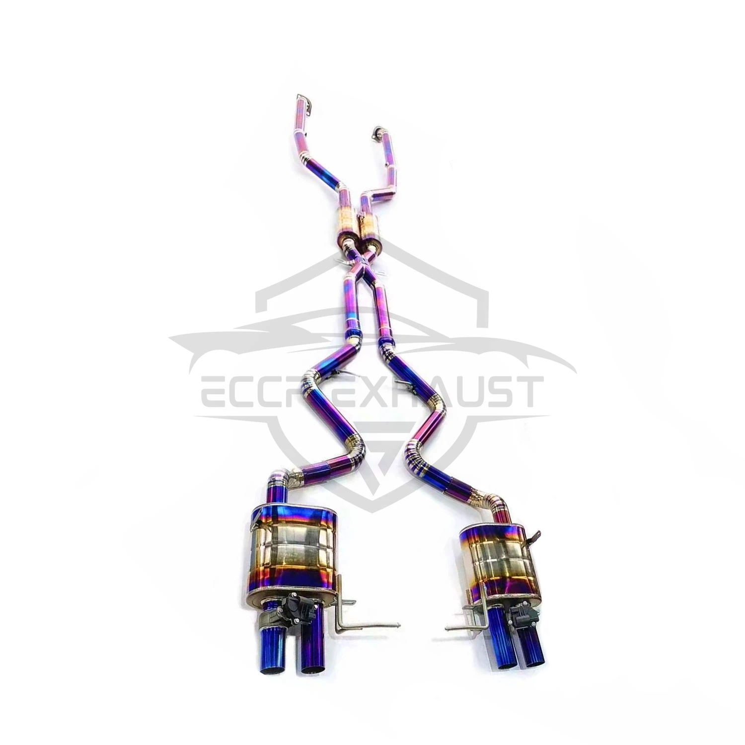 

Titanium Catback Exhaust With TItanium Mid pipe For BMW M3 E90 E92 E93 Aggressive Exhaust Sound Performance Upgrade