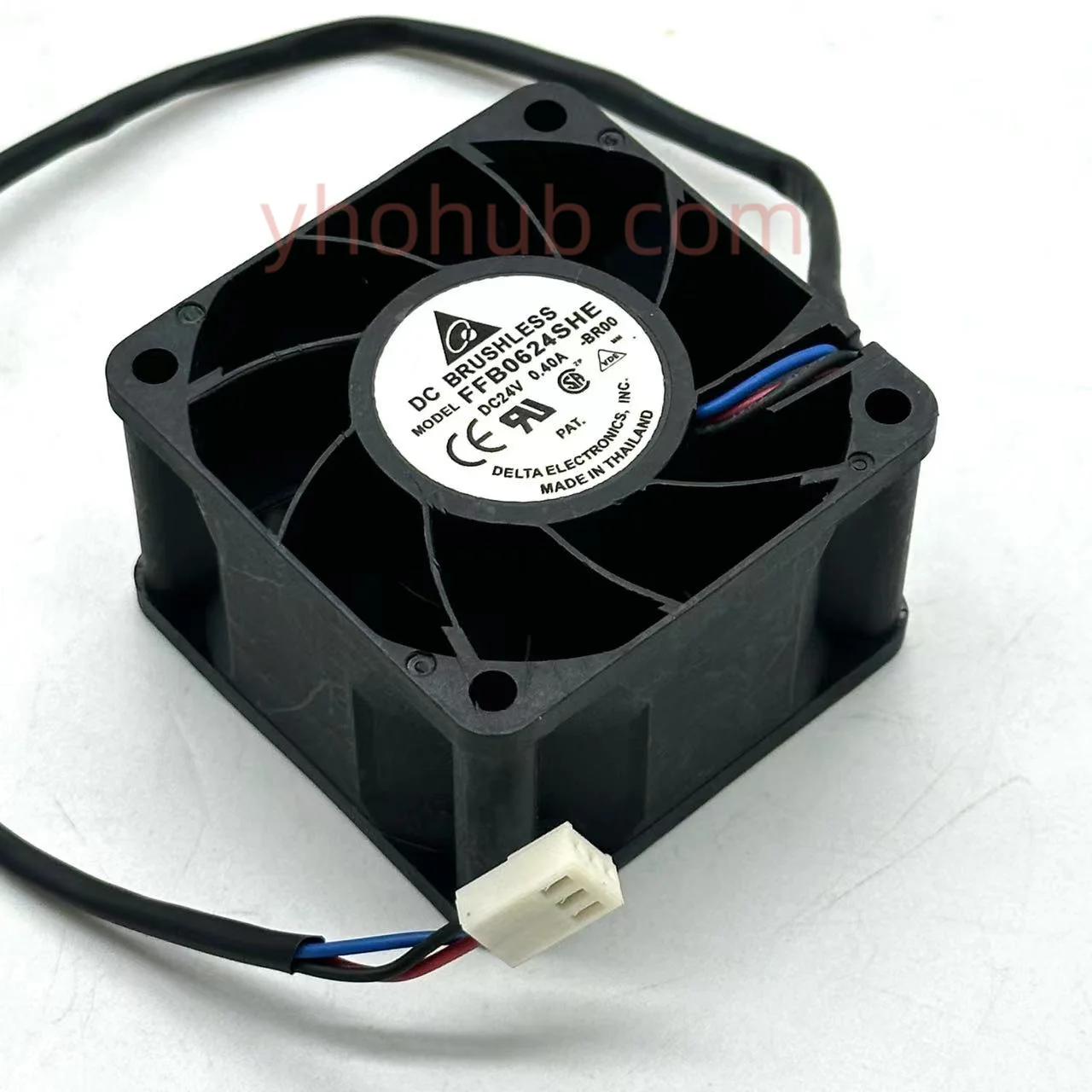 Delta Electronic FFB0624SHE BR00 DC 24V 0.40A 60x60x38mm 3-Wire Server Cooling Fan