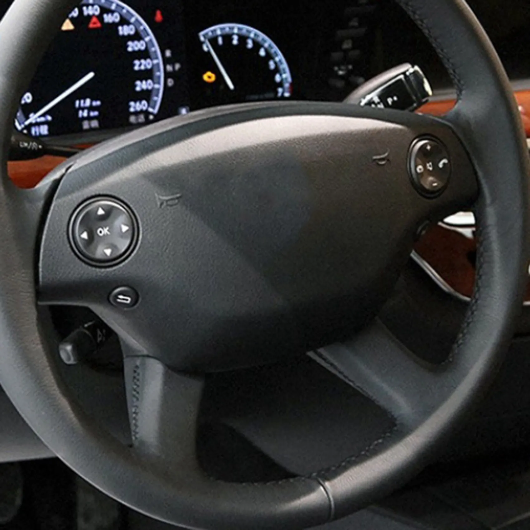 

Многофункциональная кнопка на руле Sp-8X для Mercedes Benz S-Class W221 2006-2009 CL W216 2007-2013, черные автомобильные аксессуары