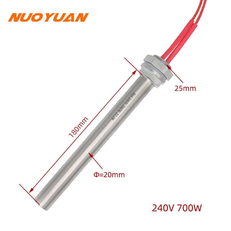 DN20 Threaded 240V 700W Cartridge Heater 3/4