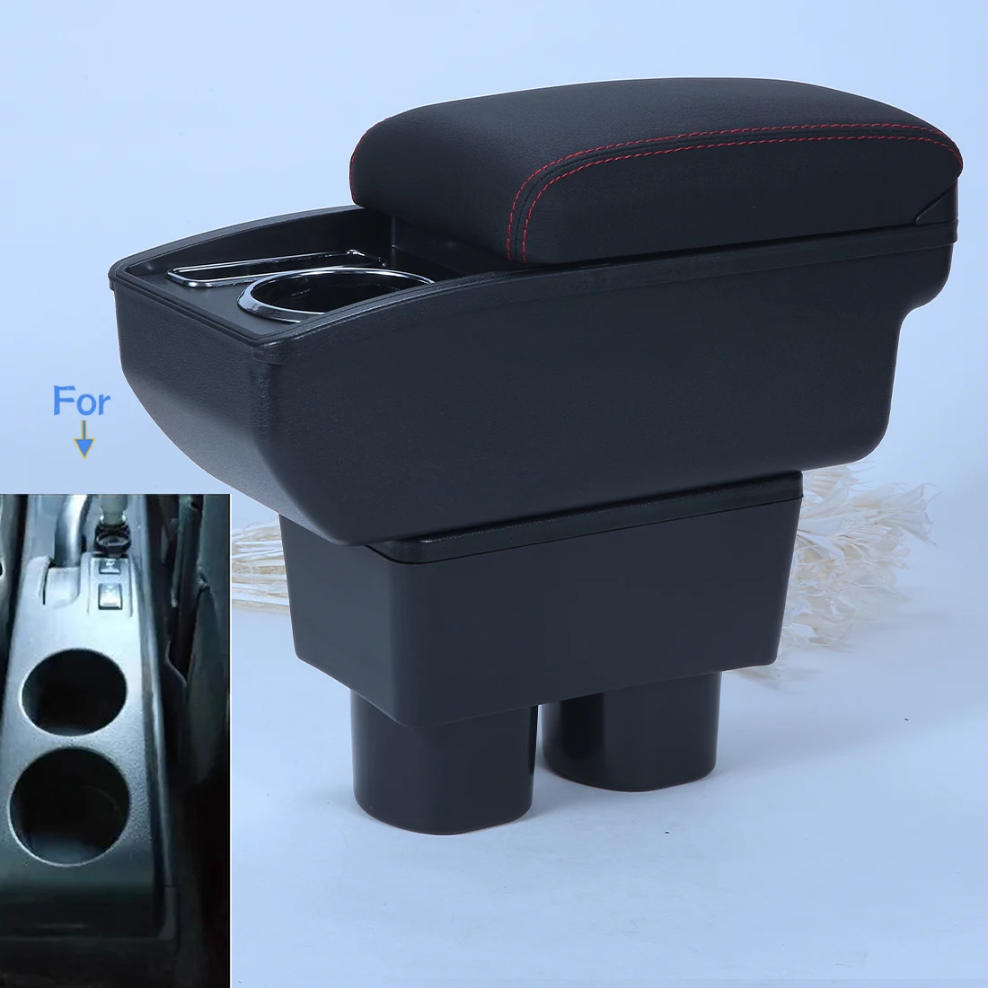 For Nissan Tiida C11 Armrest Box For Nissan Tiida Latio Sylphy Versa Car Armrest Storage Box Cup Holder Retrofit Car Accessories