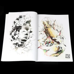 Flash Tattoo Book, Body Art, Writing Skull, Animal Design, Pattern Template, A4