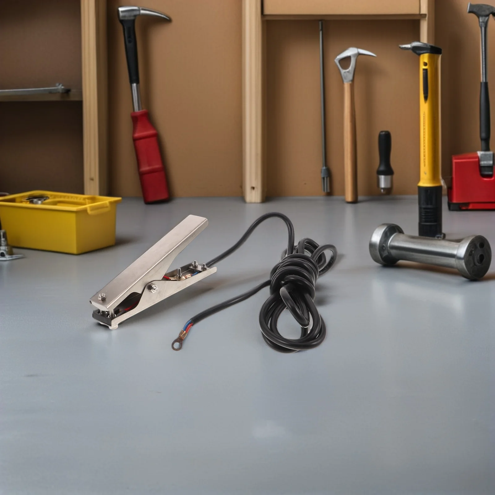 

Heavy Duty Stainless Steel Electrostatic Grounding Clamp with 3M Cord for Fuel Truck Tank Grounding Outdoor Indoor Petroleum