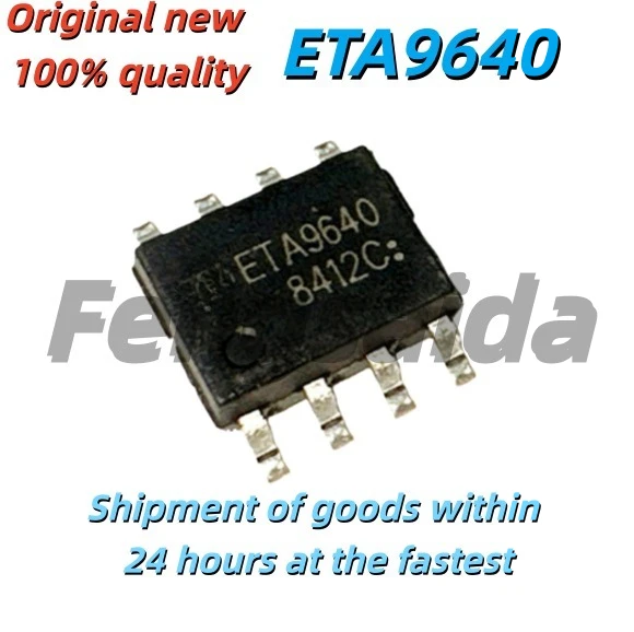 5PCS Brand-new original ETA9640, ETA9640, E8A 5V1A synchronous boost type linear lithium battery charging chip surface mountSP-8