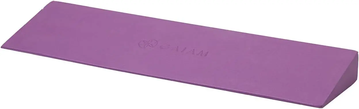 Gaiam Yoga Block Wedge - Lightweight EVA Foam - Yoga Wedge for Wrist and Lower Back Support - Slant Board for Comfortable Yoga P