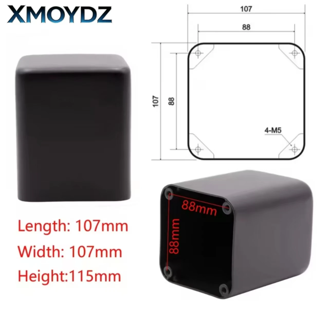 1PC Metal Iron Transformer Cover Shield HIFI Vintage Tube Amplifier Enclosure 65/85/107/123mm with Screws DIY Audio Accessories - view 4