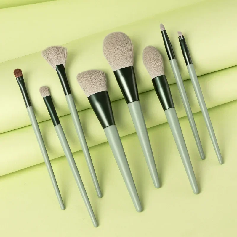 Grote make-upborstelset Witte concealer Foundation Blush Poedermix Cosmetische oogschaduw Fan Markeerstift make-upborstel