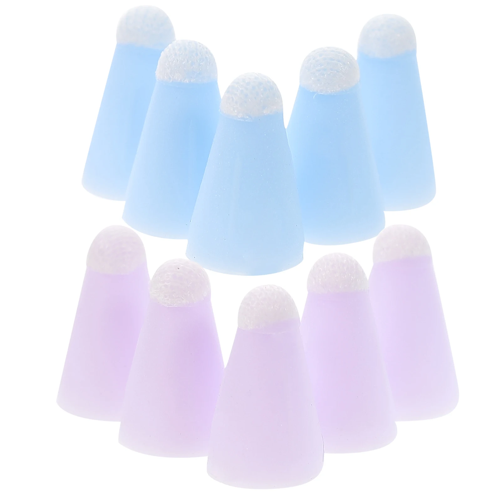 10 Pcs Fiber Cover Stylus Tips Replacement Pen Case Nibs Pencil Pointed Hat Screen Styluses Capacitive Tip Cover Writing