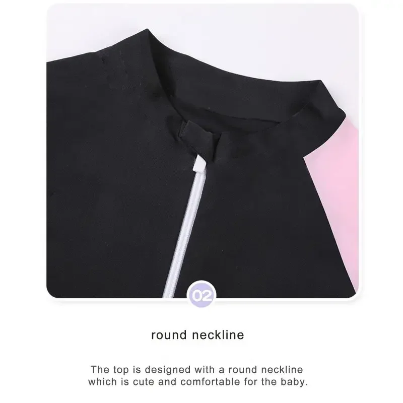 Zomer kinderbadpakken set meisjes lange mouw zonwering tops en broeken kinderen ademende badmode sneldrogend badpak