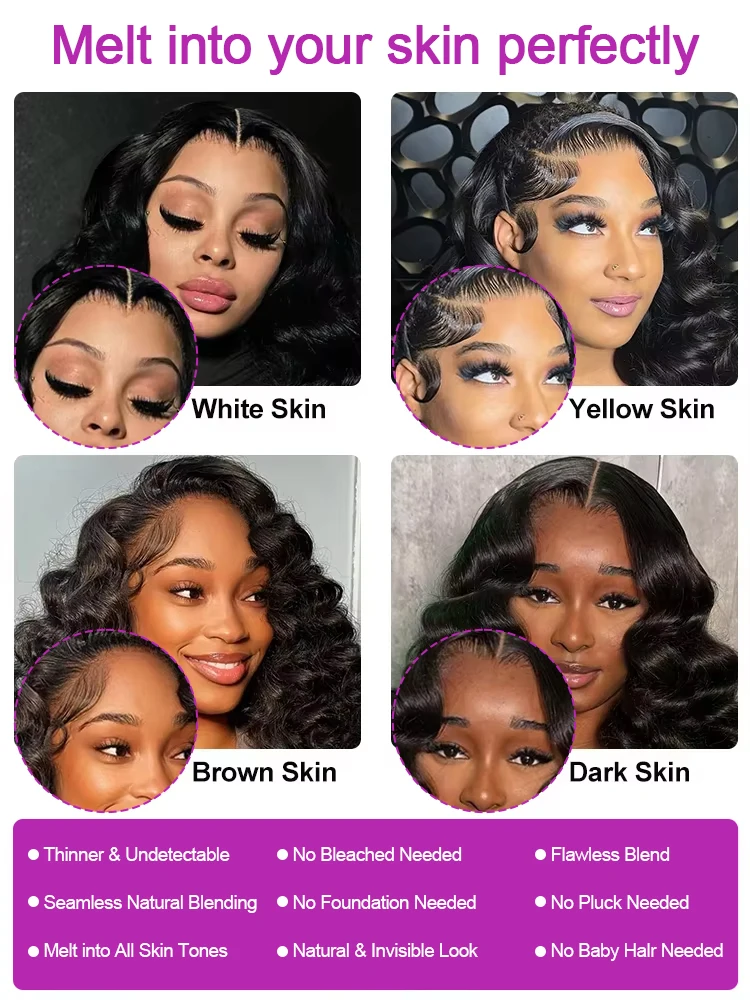 30 40 Inch Loose Deep Wave 360 Full Lace Frontal Wigs 300% Density Nature Water Wave Curly Wig 13x6 HD Lace Front Human Hair Wig