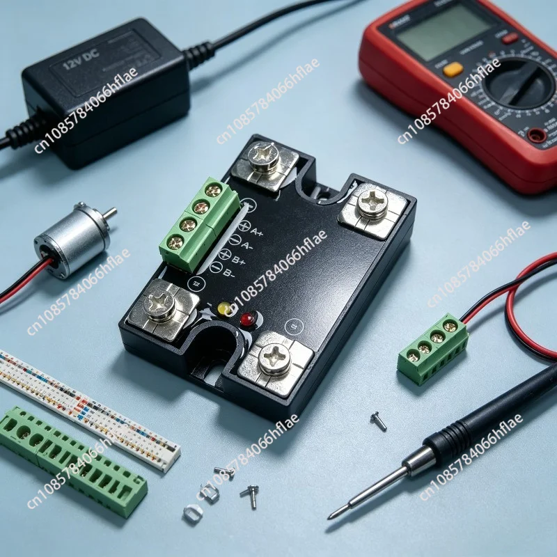 6A DC Motor Forward Reverse Controller Module, Isolated 12V‑24V DC Motor FWR‑REV SSR Switch Board