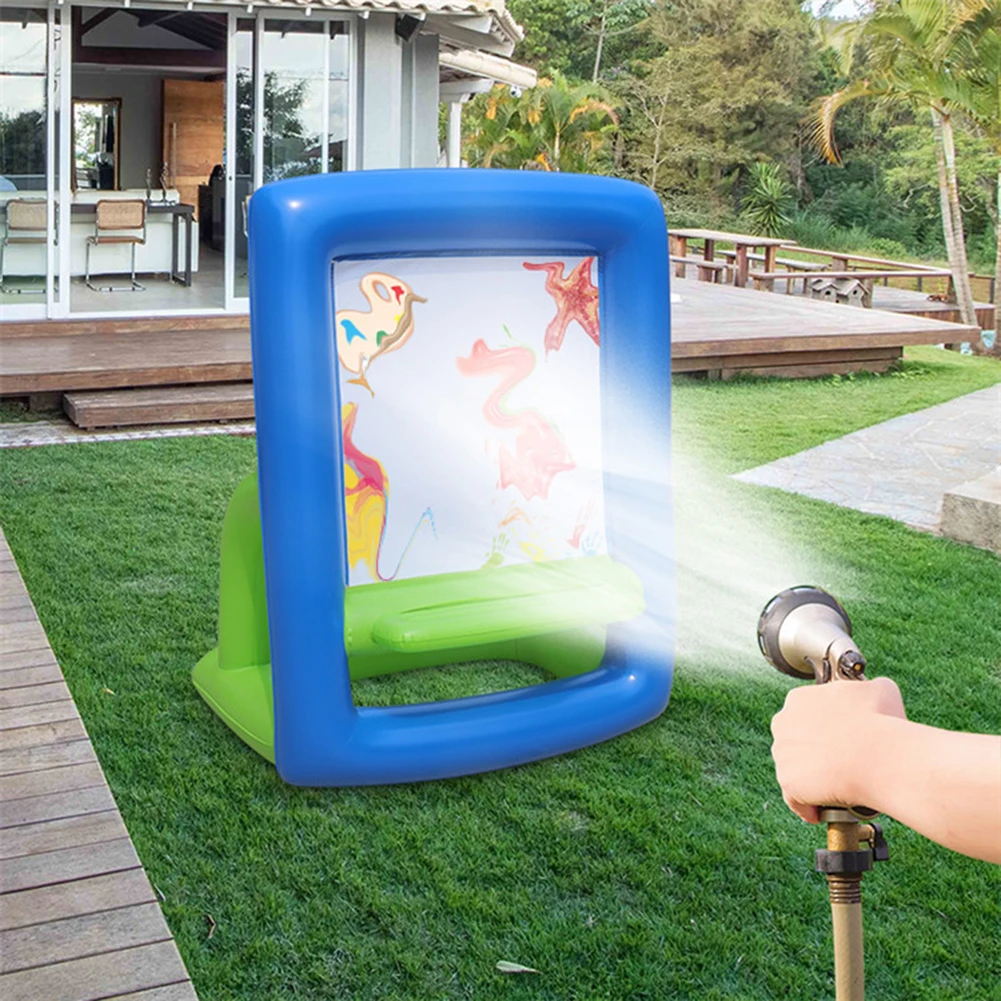 両面インフレータブルイーゼル インフレータブル子供用アートイ - Kids Art Easel のレビューと価格