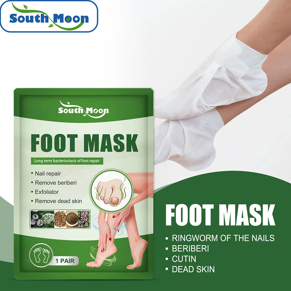 1pair Peeling Dead Skin Foot Masks Anti Crack Skin Rejuvenation Foot Mask Brightening Skin Update Whitening for Men Women