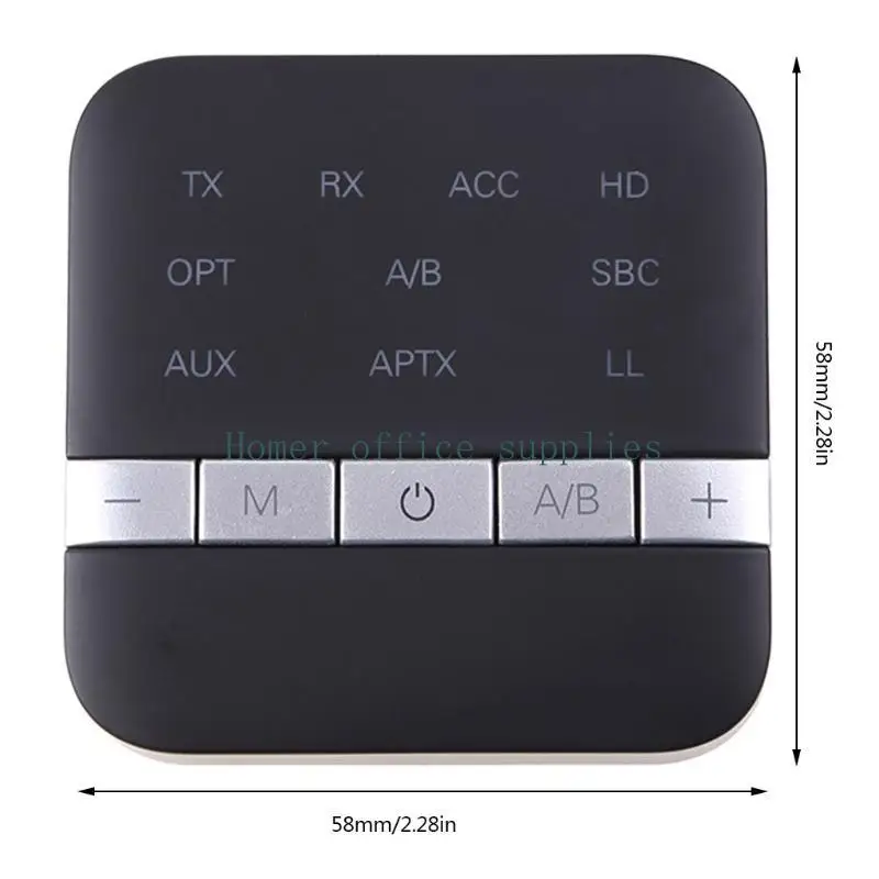 K43B Bluetooth-kompatibler 5.0 Audio-Senderempfänger CSR8675 APTX-Adapter optisch