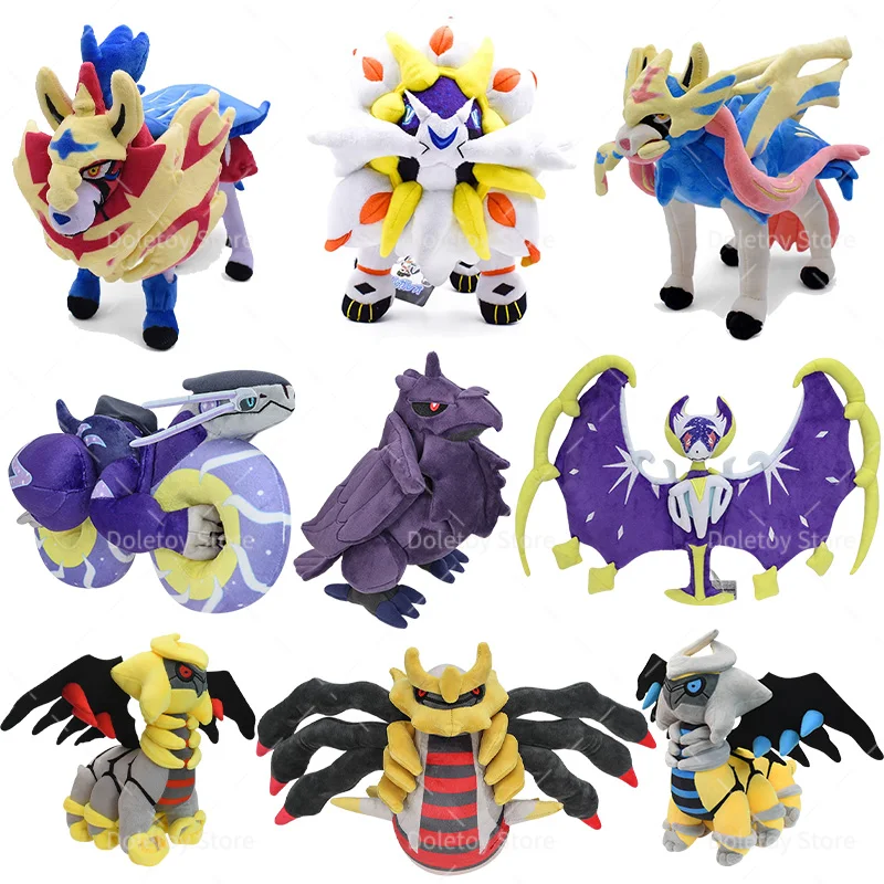 

Новый плюшевый плюшевый Corviknight Pokemon Kawaii Koraidon Miraidon Giratina Zamazenta Zacian Lunala Anime Pokemon Stuffed Plush Kid Gift